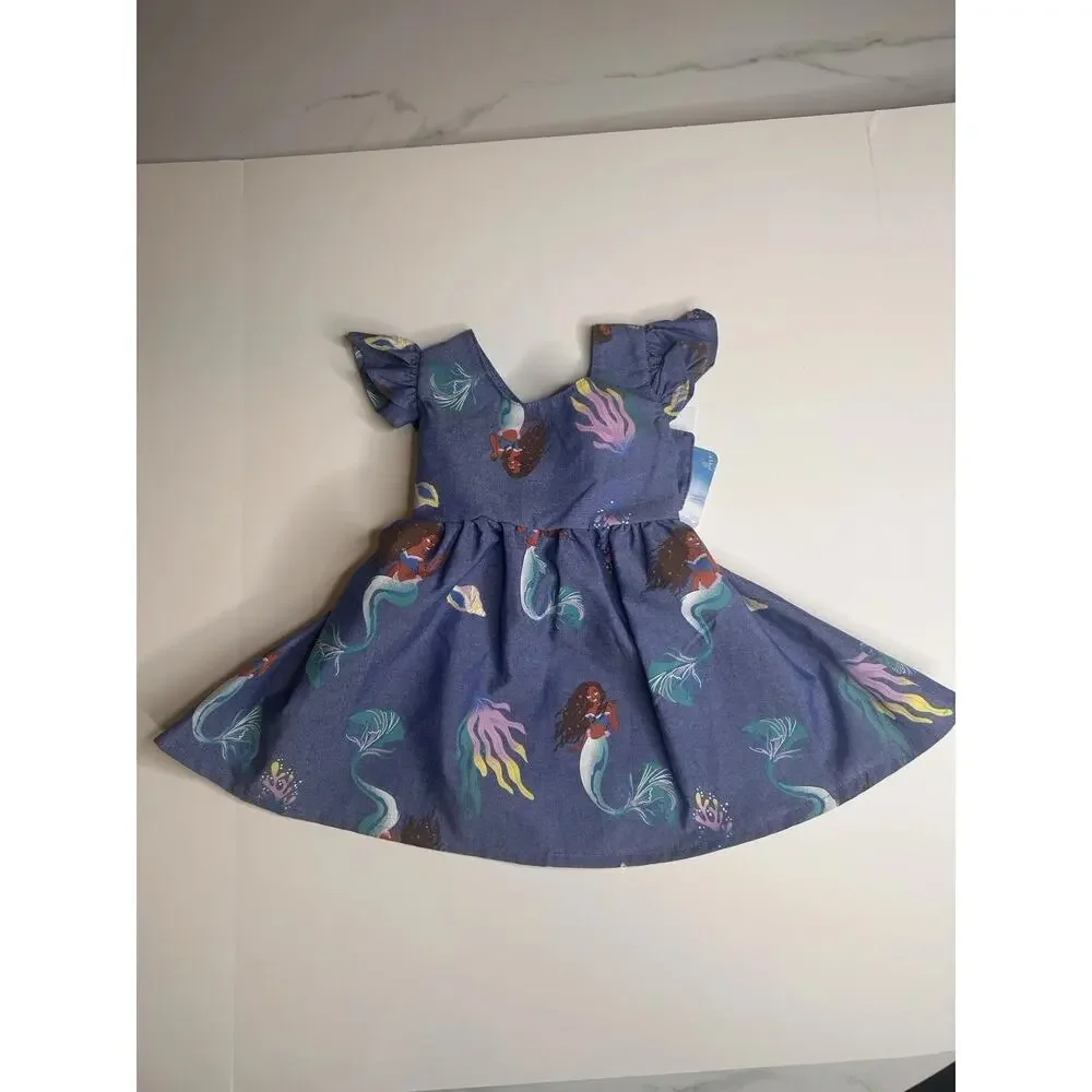 NWT Size 2T Disney Princess Little Mermaid Ariel Blue Dress Toddler Girls